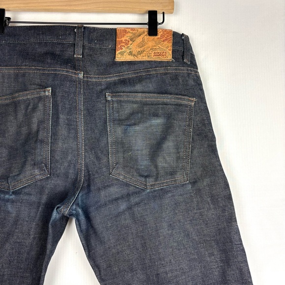 Naked & Famous Denim Dark Blue Straight Jeans - Picture 4 of 16